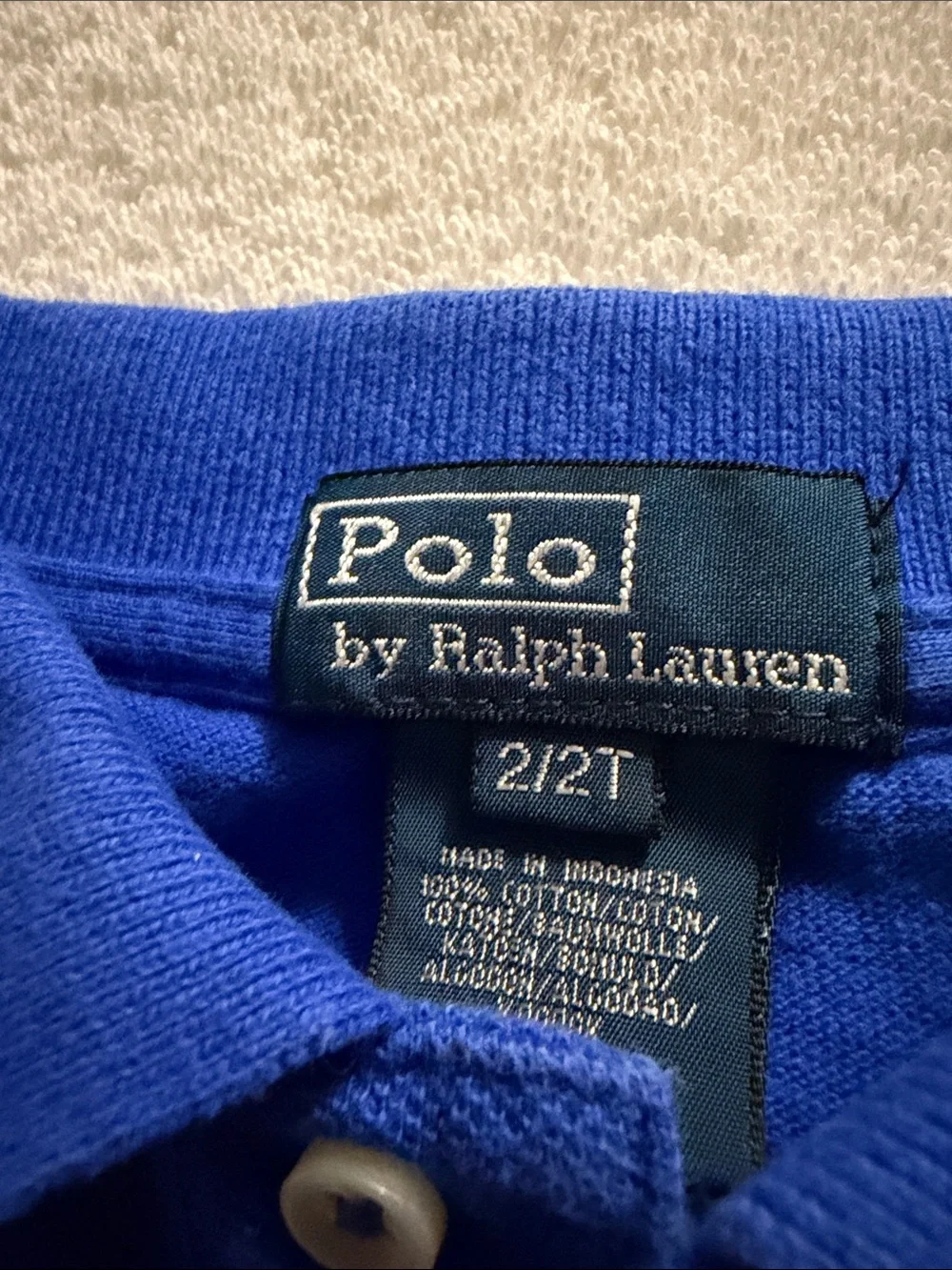 Ralph Lauren Boys Royal Blue Polo with Red Pony